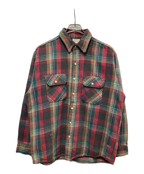 FIVE BROTHER（ファイブブラザー）FIVE BROTHER (ファイブブラザー) コットンフランネルシャツ レッド サイズ:SIZE Lの古着・服飾アイテム