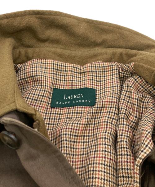 LAUREN RALPH LAUREN（ローレン ラルフ ローレン）LAUREN RALPH LAUREN (ローレン ラルフ ローレン) ステンカラーコート ブラウン サイズ:不明(実寸参照）の古着・服飾アイテム