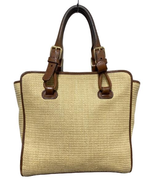 CELINE（セリーヌ）CELINE (セリーヌ) ラフィアハンドバッグ ベージュ サイズ:Free(実寸参照）の古着・服飾アイテム
