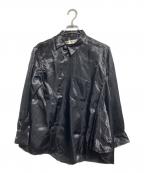 COMME des GARCONSコムデギャルソン）の古着「Twisted Polyester Blouse：捻じれ変形シャツ」｜ブラック