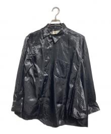COMME des GARCONS（コムデギャルソン）の古着「Twisted Polyester Blouse：捻じれ変形シャツ」｜ブラック