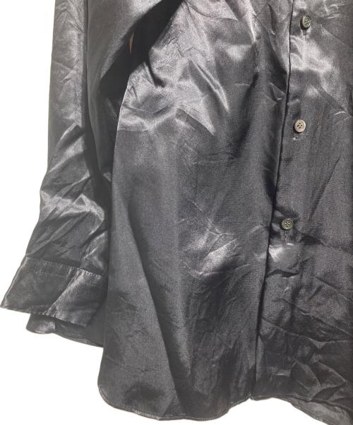 COMME des GARCONS（コムデギャルソン）COMME des GARCONS (コムデギャルソン) Twisted Polyester Blouse：捻じれ変形シャツ ブラック サイズ:XSの古着・服飾アイテム