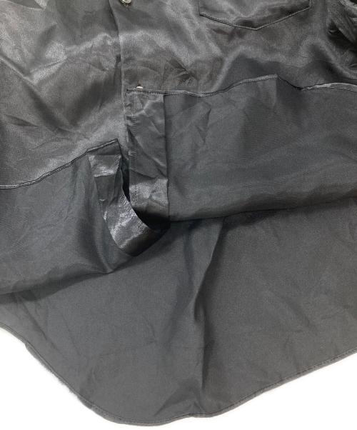 COMME des GARCONS（コムデギャルソン）COMME des GARCONS (コムデギャルソン) Twisted Polyester Blouse：捻じれ変形シャツ ブラック サイズ:XSの古着・服飾アイテム