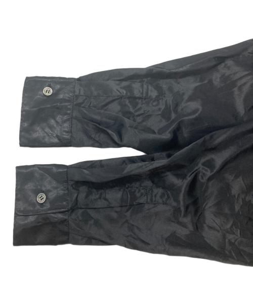 COMME des GARCONS（コムデギャルソン）COMME des GARCONS (コムデギャルソン) Twisted Polyester Blouse：捻じれ変形シャツ ブラック サイズ:XSの古着・服飾アイテム