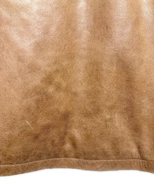 EXPANSION NEW YORK（エクスパンションニューヨーク）EXPANSION NEW YORK (エクスパンションニューヨーク) THE GOLDS WICK CALF LEATHER JACKET/ゴールドウィックカーフレザージャケット ブラウン サイズ:ＸＬの古着・服飾アイテム