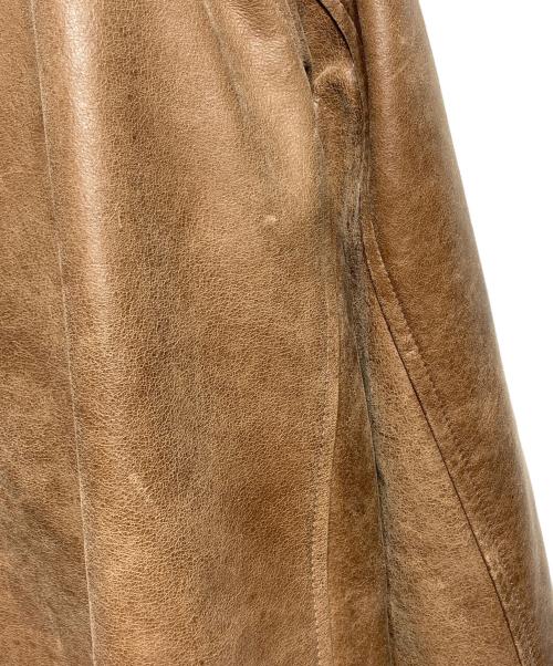 EXPANSION NEW YORK（エクスパンションニューヨーク）EXPANSION NEW YORK (エクスパンションニューヨーク) THE GOLDS WICK CALF LEATHER JACKET/ゴールドウィックカーフレザージャケット ブラウン サイズ:ＸＬの古着・服飾アイテム