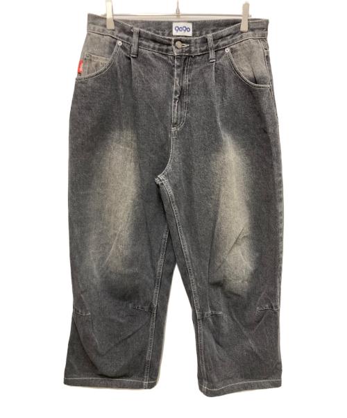 9090（9090）9090 (9090) King Logo Buggy Denim Pants ブラック サイズ:XLの古着・服飾アイテム