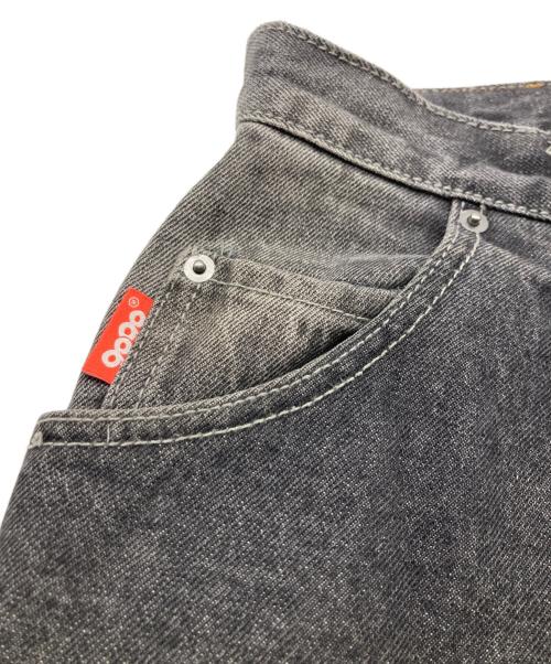 9090（9090）9090 (9090) King Logo Buggy Denim Pants ブラック サイズ:XLの古着・服飾アイテム