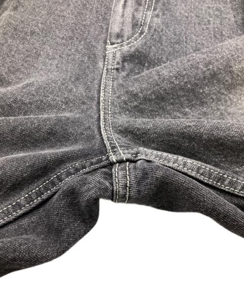 9090（9090）9090 (9090) King Logo Buggy Denim Pants ブラック サイズ:XLの古着・服飾アイテム