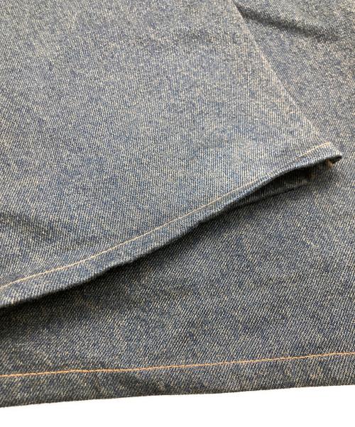 9090（9090）9090 (9090) King Logo Wide Tuck Denim Pants インディゴ サイズ:XLの古着・服飾アイテム