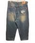 9090 (9090) King Logo Wide Tuck Denim Pants インディゴ サイズ:XL：6000円