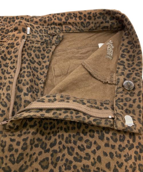 Bibiy.（ビビィ）Bibiy. (ビビィ) LULA LEOPARD BIKERS ブラウン サイズ:Sの古着・服飾アイテム