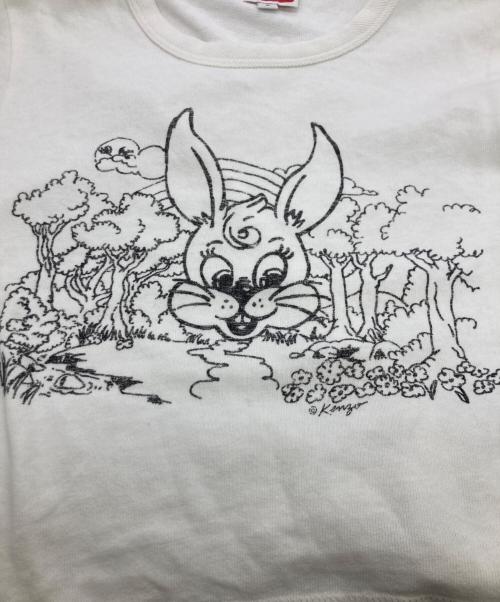 KENZO（ケンゾー）KENZO (ケンゾー) カラーリング クロップド コットン Tシャツ ホワイト サイズ:Sの古着・服飾アイテム