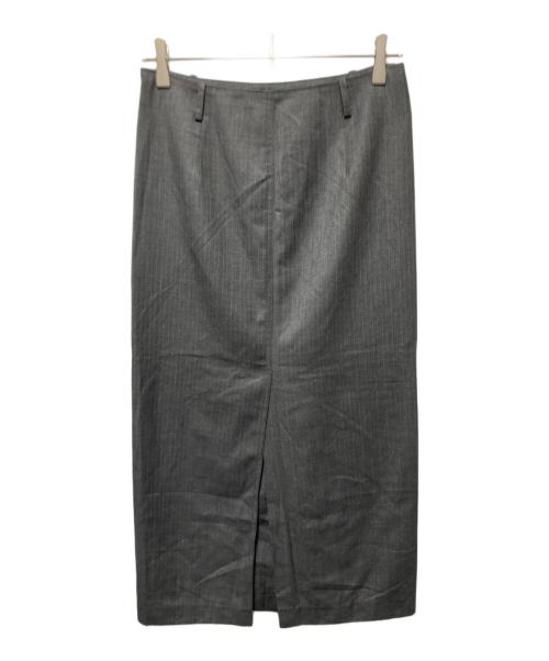 LOW CLASSIC LC（ロウ クラシック）LOW CLASSIC LC (ロウ クラシック) ストライプロングスカート グレー サイズ:Sの古着・服飾アイテム