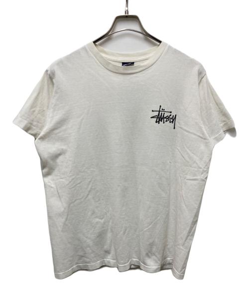 stussy（ステューシー）stussy (ステューシー) 90s 2代目ドラゴンプリントTシャツ ホワイト サイズ:Lの古着・服飾アイテム