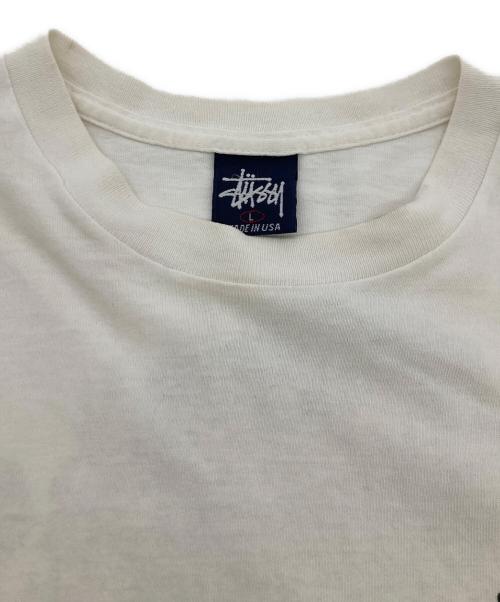 stussy（ステューシー）stussy (ステューシー) 90s 2代目ドラゴンプリントTシャツ ホワイト サイズ:Lの古着・服飾アイテム