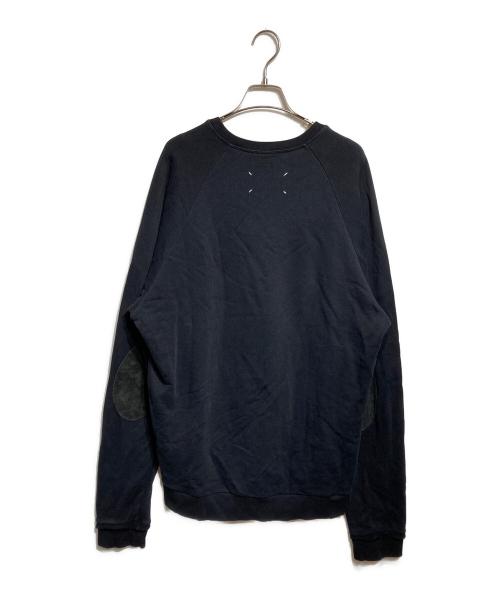 Maison Margiela（メゾンマルジェラ）Maison Margiela (メゾンマルジェラ) エルボーパッチカットオフスウェット ブラック サイズ:52の古着・服飾アイテム