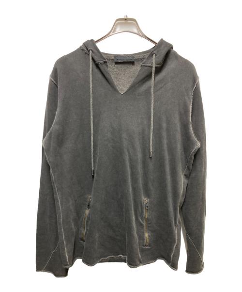 DIESEL Black Gold（ディーゼル ブラック ゴールド）DIESEL Black Gold (ディーゼル ブラック ゴールド) ジップポケットカットオフフーディ ブラック サイズ:Mの古着・服飾アイテム