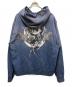 REVENGE (リベンジ) GLITCH ARCH LOGO TREATED HOODIE ブルー サイズ:XL：6000円
