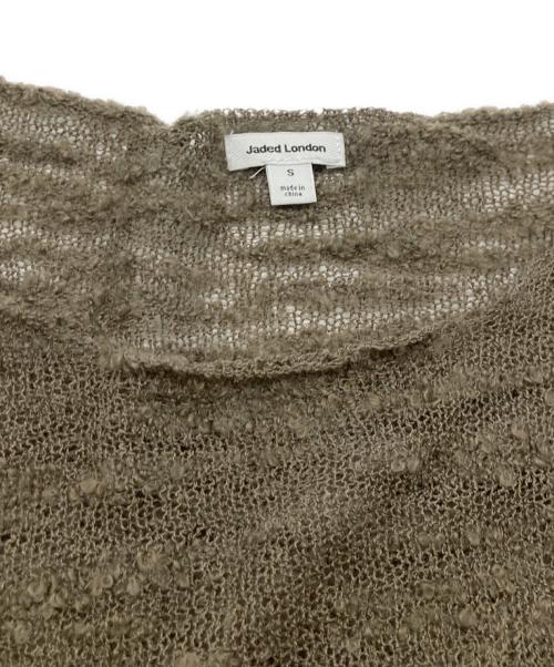 Jaded London（ジェイデッドロンドン）Jaded London (ジェイデッドロンドン) Taupe Stray Knit ブラウン サイズ:Sの古着・服飾アイテム