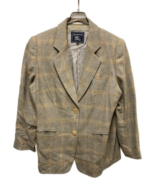 Burberry's（バーバリーズ）Burberry's (バーバリーズ) カシミヤ2Bジャケット イエロー サイズ:13の古着・服飾アイテム