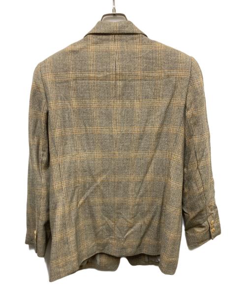 Burberry's（バーバリーズ）Burberry's (バーバリーズ) カシミヤ2Bジャケット イエロー サイズ:13の古着・服飾アイテム