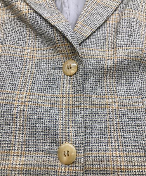 Burberry's（バーバリーズ）Burberry's (バーバリーズ) カシミヤ2Bジャケット イエロー サイズ:13の古着・服飾アイテム