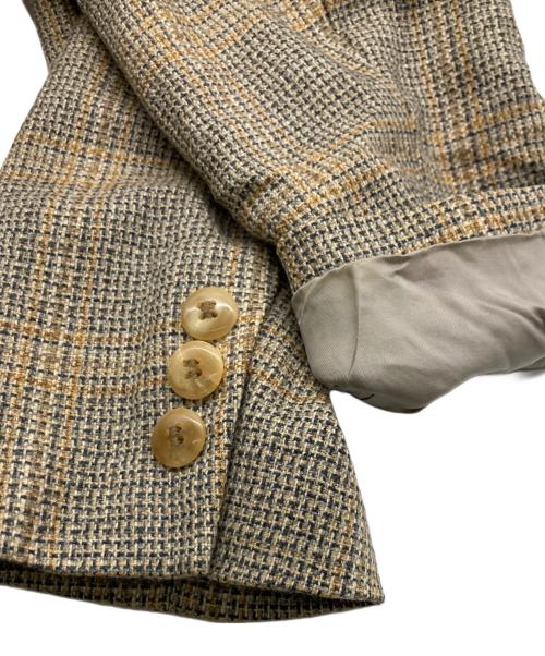 Burberry's（バーバリーズ）Burberry's (バーバリーズ) カシミヤ2Bジャケット イエロー サイズ:13の古着・服飾アイテム