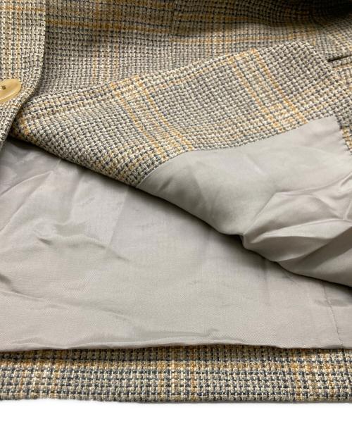 Burberry's（バーバリーズ）Burberry's (バーバリーズ) カシミヤ2Bジャケット イエロー サイズ:13の古着・服飾アイテム