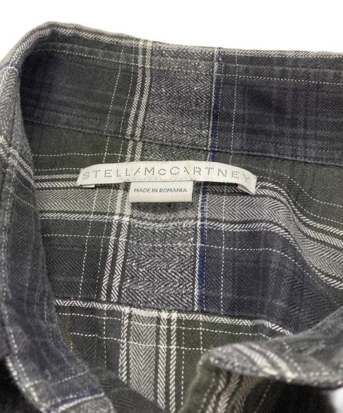 STELLA McCARTNEY（ステラマッカートニー）STELLA McCARTNEY (ステラマッカートニー) シャドーチェックシャツ ブラック サイズ:39の古着・服飾アイテム