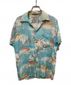 KRAMERSクレイマーズ）の古着「50s-60s レーヨンアロハシャツ」｜ブルー