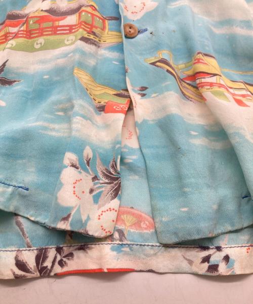 KRAMERS（クレイマーズ）KRAMERS (クレイマーズ) 50s-60s レーヨンアロハシャツ ブルー サイズ:不明の古着・服飾アイテム