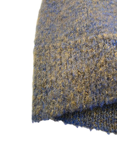 the Moonshiner knit by Himalaya（ザ・ムーンシャイナー・ニット・バイ・ヒマラヤ）the Moonshiner knit by Himalaya (ザ・ムーンシャイナー・ニット・バイ・ヒマラヤ) 60s モヘアカーディガン ブルー×グリーン サイズ:Ｍの古着・服飾アイテム