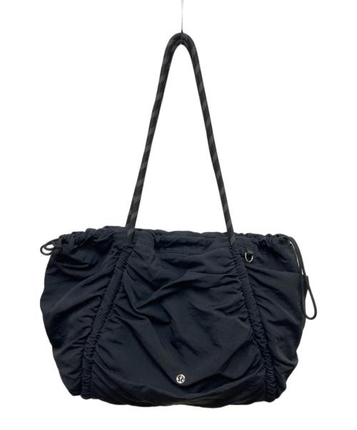 LULULEMON（ルルレモン）LULULEMON (ルルレモン) ギャザーナイロントートバッグ ブラック サイズ:Free(実寸参照）の古着・服飾アイテム