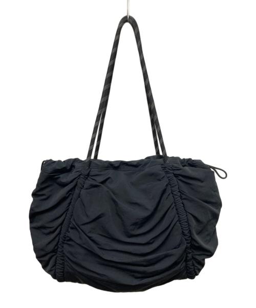 LULULEMON（ルルレモン）LULULEMON (ルルレモン) ギャザーナイロントートバッグ ブラック サイズ:Free(実寸参照）の古着・服飾アイテム