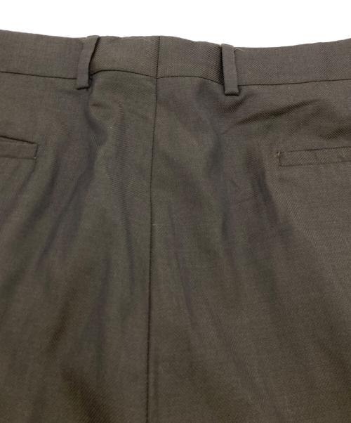 Zanella（ザネーラ）Zanella (ザネーラ) ワイドタックスラックス ブラウン サイズ:36の古着・服飾アイテム