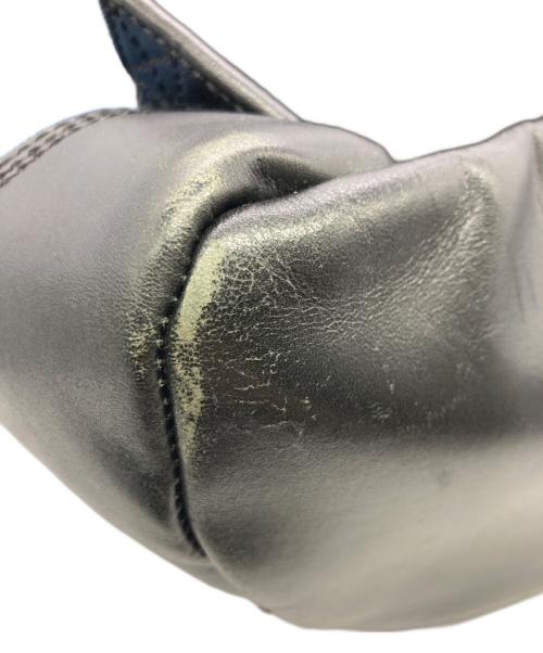 DIESEL（ディーゼル）DIESEL (ディーゼル) レザー切替バックパック ブラック×ブルー サイズ:Free(実寸参照）の古着・服飾アイテム