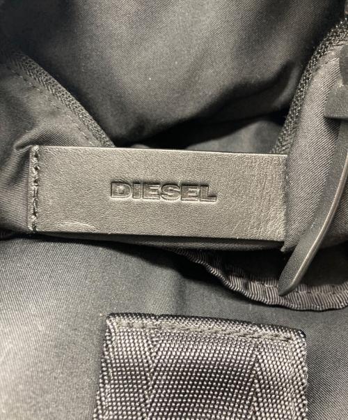 DIESEL（ディーゼル）DIESEL (ディーゼル) レザー切替バックパック ブラック×ブルー サイズ:Free(実寸参照）の古着・服飾アイテム
