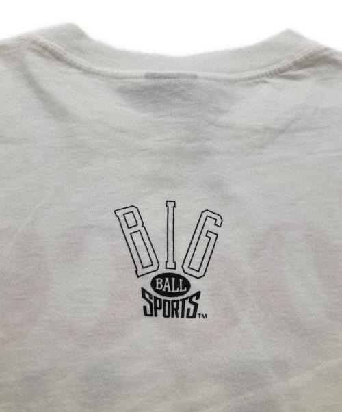 BIG BALL SPORTS（ビッグボールスポーツ）BIG BALL SPORTS (ビッグボールスポーツ) 90s Soccer Is Life メッセージプリントTシャツ ホワイト サイズ:Lの古着・服飾アイテム
