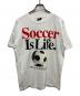 BIG BALL SPORTS（ビッグボールスポーツ）の古着「90s Soccer Is Life メッセージプリントTシャツ」｜ホワイト