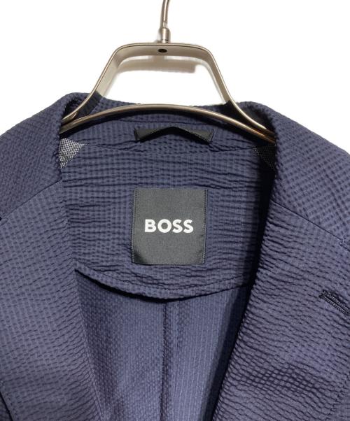 HUGO BOSS（ヒューゴ ボス）HUGO BOSS (ヒューゴ ボス) スリムフィットジャケット パフォーマンスストレッチジャージー ネイビー サイズ:UK46の古着・服飾アイテム