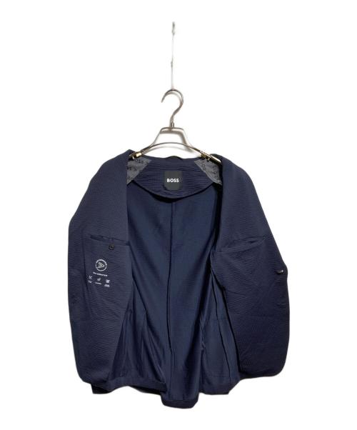 HUGO BOSS（ヒューゴ ボス）HUGO BOSS (ヒューゴ ボス) スリムフィットジャケット パフォーマンスストレッチジャージー ネイビー サイズ:UK46の古着・服飾アイテム