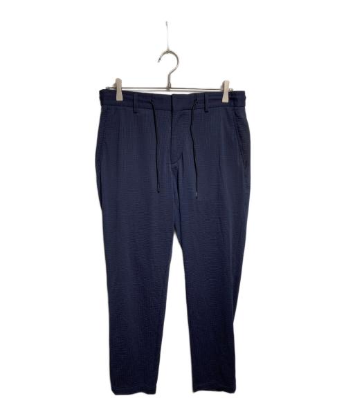 HUGO BOSS（ヒューゴ ボス）HUGO BOSS (ヒューゴ ボス) シアサッカースラックス ネイビー サイズ:UK48の古着・服飾アイテム