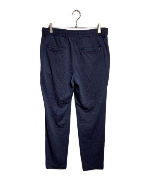 HUGO BOSS（ヒューゴ ボス）HUGO BOSS (ヒューゴ ボス) シアサッカースラックス ネイビー サイズ:UK48の古着・服飾アイテム