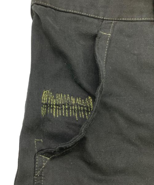 USED（ユーズド）USED (ユーズド) 後染めダブルニーパンツ ブラック サイズ:52の古着・服飾アイテム