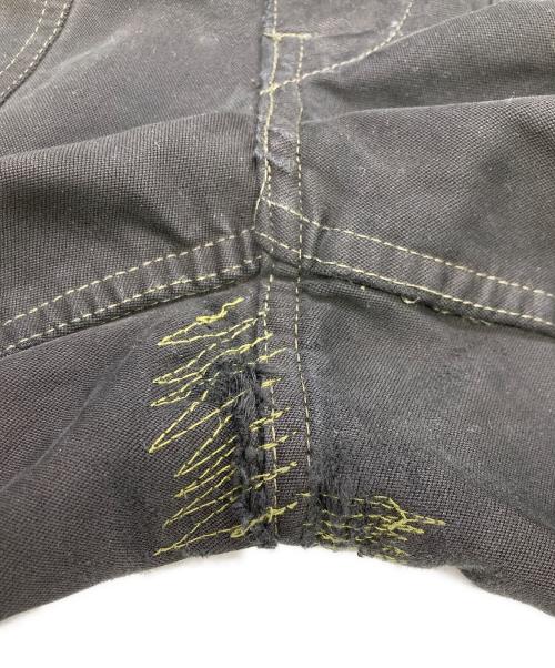 USED（ユーズド）USED (ユーズド) 後染めダブルニーパンツ ブラック サイズ:52の古着・服飾アイテム