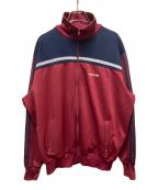 adidasアディダス）の古着「80s スタンドカラートラックジャケット」｜レッドネイビー