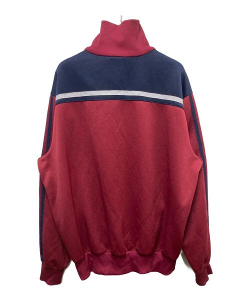 adidas（アディダス）adidas (アディダス) 80s スタンドカラートラックジャケット レッドネイビー サイズ:XLの古着・服飾アイテム