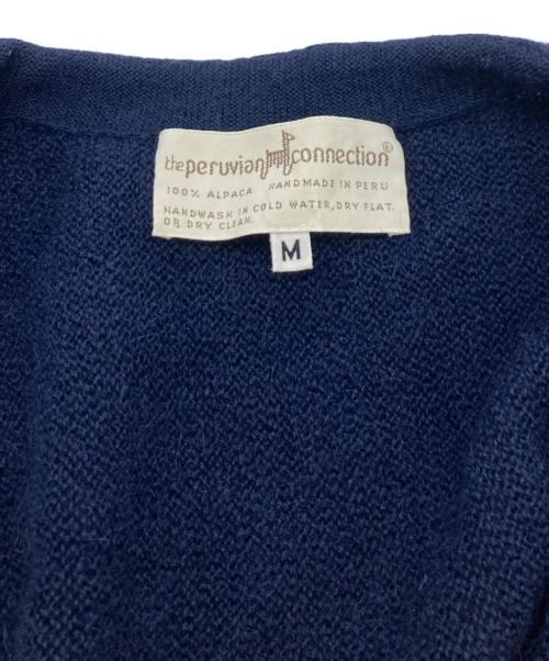 the peruvian connection（ザ・ペルービアン・コネクション）the peruvian connection (ザ・ペルービアン・コネクション) アルパカカーディガン ネイビー サイズ:Mの古着・服飾アイテム