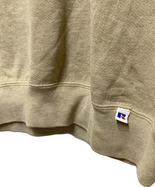 RUSSELL ATHLETIC（ラッセルアスレチック）RUSSELL ATHLETIC (ラッセルアスレチック) 前Vプレーンスウェット ベージュ サイズ:Lの古着・服飾アイテム